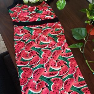 U.V. Watermelon Slices Summerstock Wiggle Dress